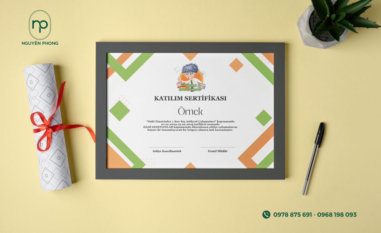 Chứng chỉ hoàn thành khóa học
